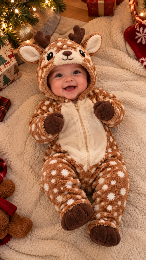 Baby Reindeer Onesie Jumper